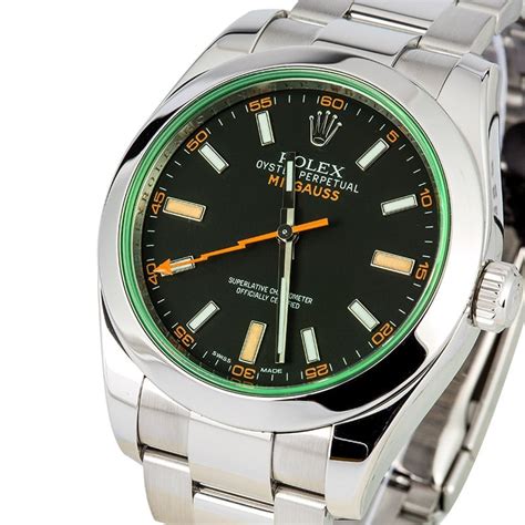 rolex milgauss green sapphire review|Rolex Milgauss green.